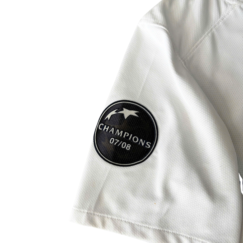 ÁO BÓNG ĐÁ MANCHESTER UNITED 2008/09 SÂN KHÁCH CHÍNH HÃNG FAN + PATCH C1, DETAIL FINAL + BERBATOV #9 - 287611-105