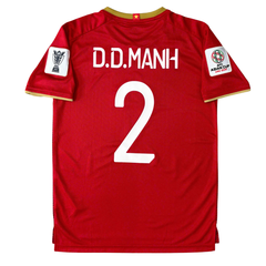 ÁO BÓNG ĐÁ VIỆT NAM 2019 SÂN NHÀ CHÍNH HÃNG PLAYER 038-923 - ĐỖ DUY MẠNH #2 + PATCH ASIAN CUP 2019