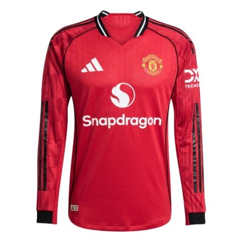 ÁO BÓNG ĐÁ MANCHESTER UNITED 2025/26 CHÍNH HÃNG SÂN NHÀ TAY DÀI PLAYER JP3022
