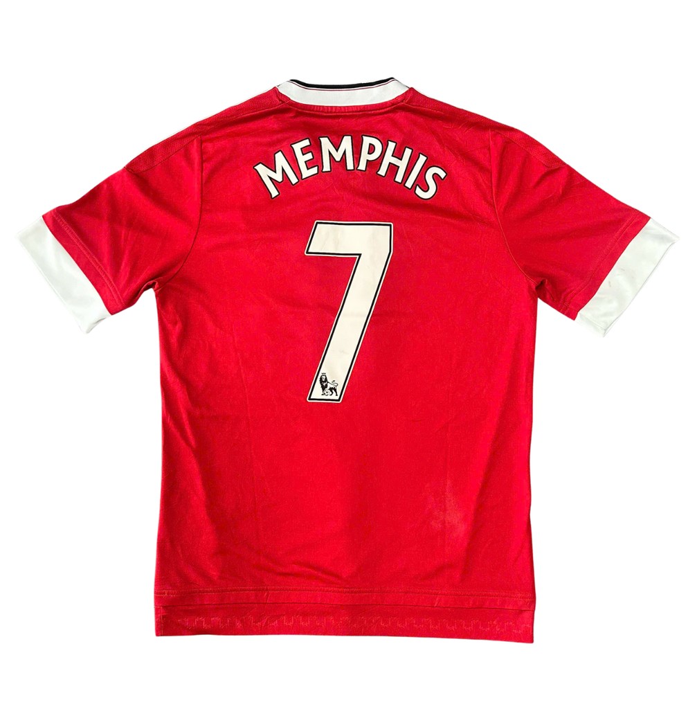 ÁO BÓNG ĐÁ MANCHESTER UNITED 2015/16 CHÍNH HÃNG SÂN NHÀ BẢN FAN NAMESET MEMPHIS 7 - AC1418 (KHÔNG TAG)