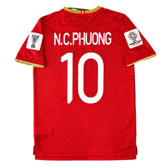 ÁO BÓNG ĐÁ VIỆT NAM 2019 SÂN NHÀ CHÍNH HÃNG PLAYER 038-923 - NGUYỄN CÔNG PHƯỢNG #10 + PATCH ASIAN CUP 2019
