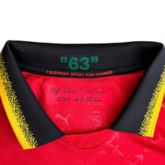 ÁO BÓNG ĐÁ AC MILAN X OFF WHITE CHÍNH HÃNG 783001-02 KHÔNG TAG 10/10