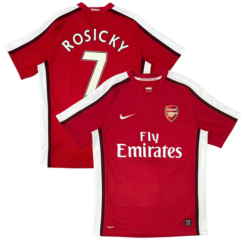 ÁO BÓNG ĐÁ ARSENAL 2008/10 SÂN NHÀ CHÍNH HÃNG - NAMESET ROSICKY #7 - 287535-614