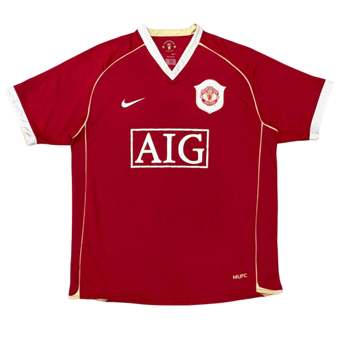ÁO BÓNG ĐÁ MANCHESTER UNITED 2006/07 SÂN NHÀ CHÍNH HÃNG -- 17652438