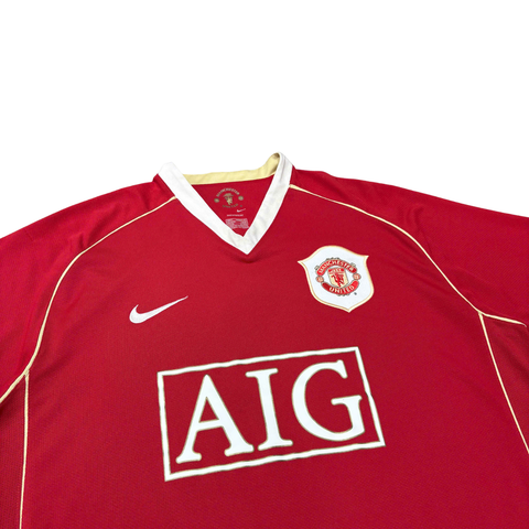 ÁO BÓNG ĐÁ MANCHESTER UNITED 2006/07 SÂN NHÀ CHÍNH HÃNG -- 17652438