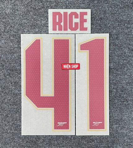 NAMESET RICE 41 AUTHENTIC ARSENAL SÂN KHÁCH THỨ BA 2025/26 CUP