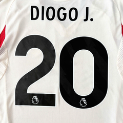 ÁO BÓNG ĐÁ L.IVERPOOL 2025/26 SÂN KHÁCH CHÍNH HÃNG PLAYER DIOGO J. #20 PHÔNG EPL + PATCH EPL JV6488 - KHÔNG TAG - 10/10