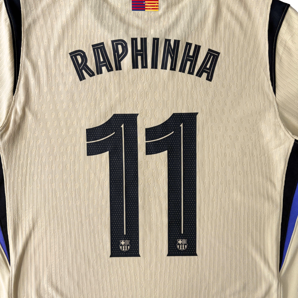 ÁO BÓNG ĐÁ BARCELONA X KOBE BRYANT 2025/26 CHÍNH HÃNG PLAYER RAPHINHA #11 PHÔNG C1 + PATCH HJ4554-784 - KHÔNG TAG - 10/10