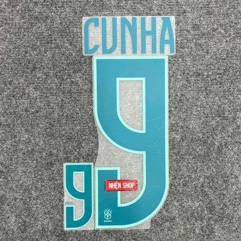 NAMESET CUNHA 9 AUTHENTIC BRAZIL WC2026 SÂN NHÀ