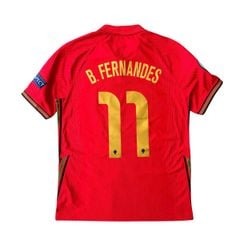 ÁO BÓNG ĐÁ BỒ ĐÀO NHA 2020/21 CHÍNH HÃNG SÂN NHÀ PLAYER CD0587-687 - NAME PATCH UEFA B.FERNANDES