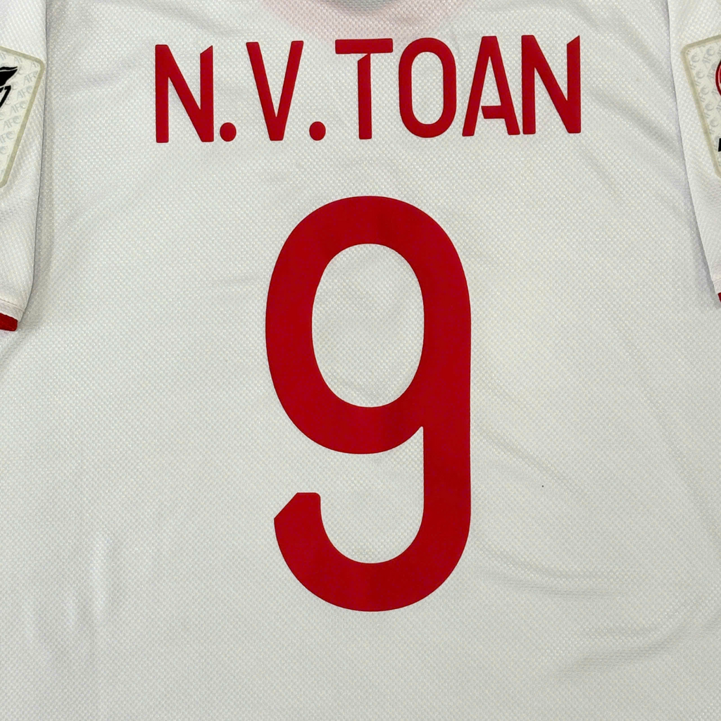 ÁO BÓNG ĐÁ VIỆT NAM 2019 SÂN KHÁCH CHÍNH HÃNG PLAYER 038-923 - NGUYỄN VĂN TOÀN #9 + PATCH ASIAN CUP 2019 - KHÔNG TAG - 10/10