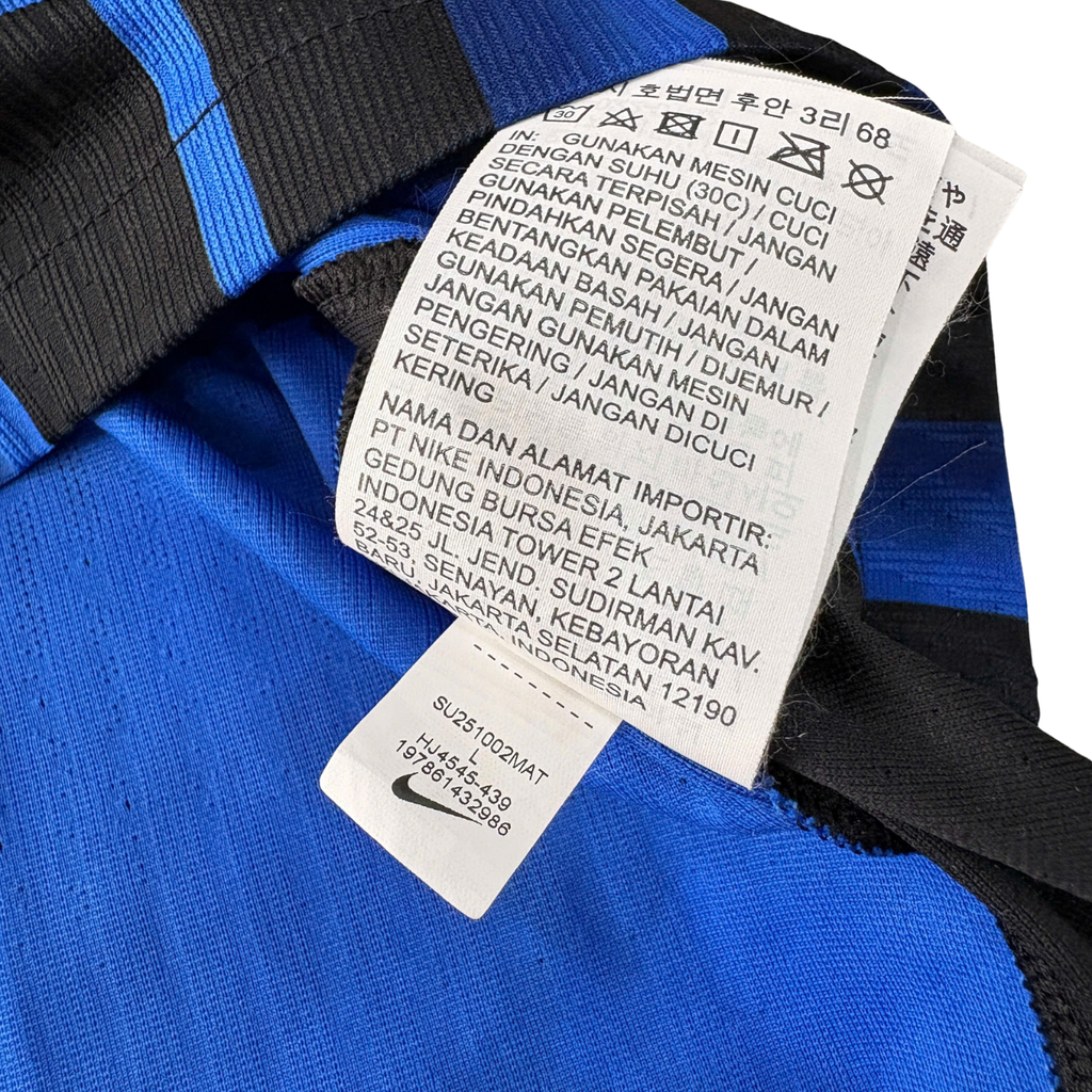 ÁO BÓNG ĐÁ INTER MILAN 2025/26 SÂN NHÀ CHÍNH HÃNG PLAYER KHÔNG TAG HJ4545-439