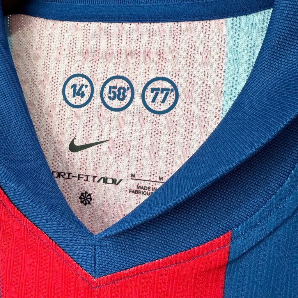 ÁO BÓNG ĐÁ BARCELONA 2025/26 CHÍNH HÃNG THỨ TƯ BẢN PLAYER - FZ1311-432