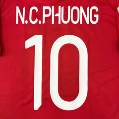ÁO BÓNG ĐÁ VIỆT NAM 2019 SÂN NHÀ CHÍNH HÃNG PLAYER 038-923 - NGUYỄN CÔNG PHƯỢNG #10 + PATCH ASIAN CUP 2019