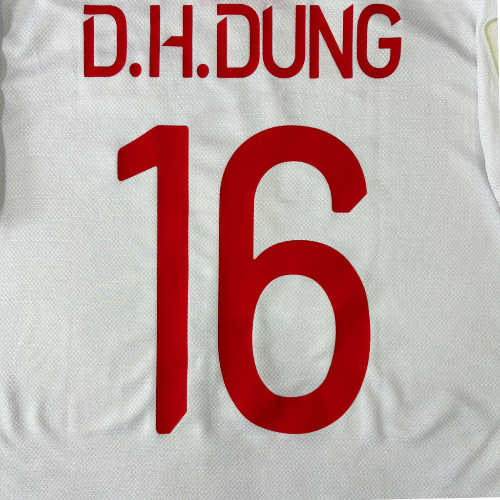 ÁO BÓNG ĐÁ VIỆT NAM 2019 SÂN KHÁCH CHÍNH HÃNG PLAYER 038-923 - ĐỖ HÙNG DŨNG #16 + PATCH ASIAN CUP 2019