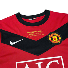 [ÁO BÓNG ĐÁ MANCHESTER UNITED 2009/10 SÂN NHÀ CHÍNH HÃNG + PATCH, DETAIL CARLING CUP FINAL 2010 + VIDIC #15 --- 355091-623