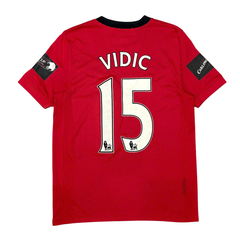 [ÁO BÓNG ĐÁ MANCHESTER UNITED 2009/10 SÂN NHÀ CHÍNH HÃNG + PATCH, DETAIL CARLING CUP FINAL 2010 + VIDIC #15 --- 355091-623