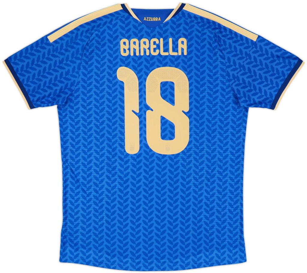 NAMESET BARELLA 18 AUTHENTIC Ý SÂN NHÀ 2026 WORLD CUP