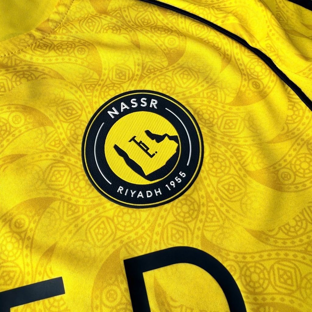 ÁO BÓNG ĐÁ AL NASSR 2025/26 CHÍNH HÃNG SÂN NHÀ FAN JN7982 - NAME RONALDO