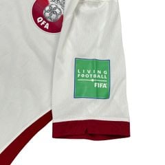 ÁO BÓNG ĐÁ ĐỘI TUYỂN QATAR 2022/23 CHÍNH HÃNG SÂN NHÀ FAN CD8103-100 - PATCH FIFA WORLD CUP SIZE M (UK)