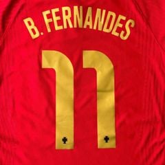 ÁO BÓNG ĐÁ BỒ ĐÀO NHA 2020/21 CHÍNH HÃNG SÂN NHÀ PLAYER CD0587-687 - NAME PATCH UEFA B.FERNANDES
