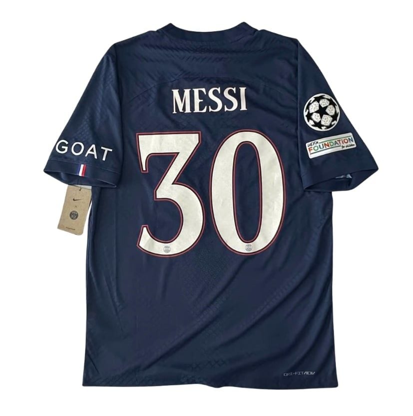 ÁO BÓNG ĐÁ PSG 2022/23 CHÍNH HÃNG SÂN NHÀ BẢN PLAYER NAMESET MESSI - 30 DJ7649-480