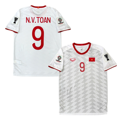 ÁO BÓNG ĐÁ VIỆT NAM 2019 SÂN KHÁCH CHÍNH HÃNG PLAYER 038-923 - NGUYỄN VĂN TOÀN #9 + PATCH ASIAN CUP 2019 - KHÔNG TAG - 10/10