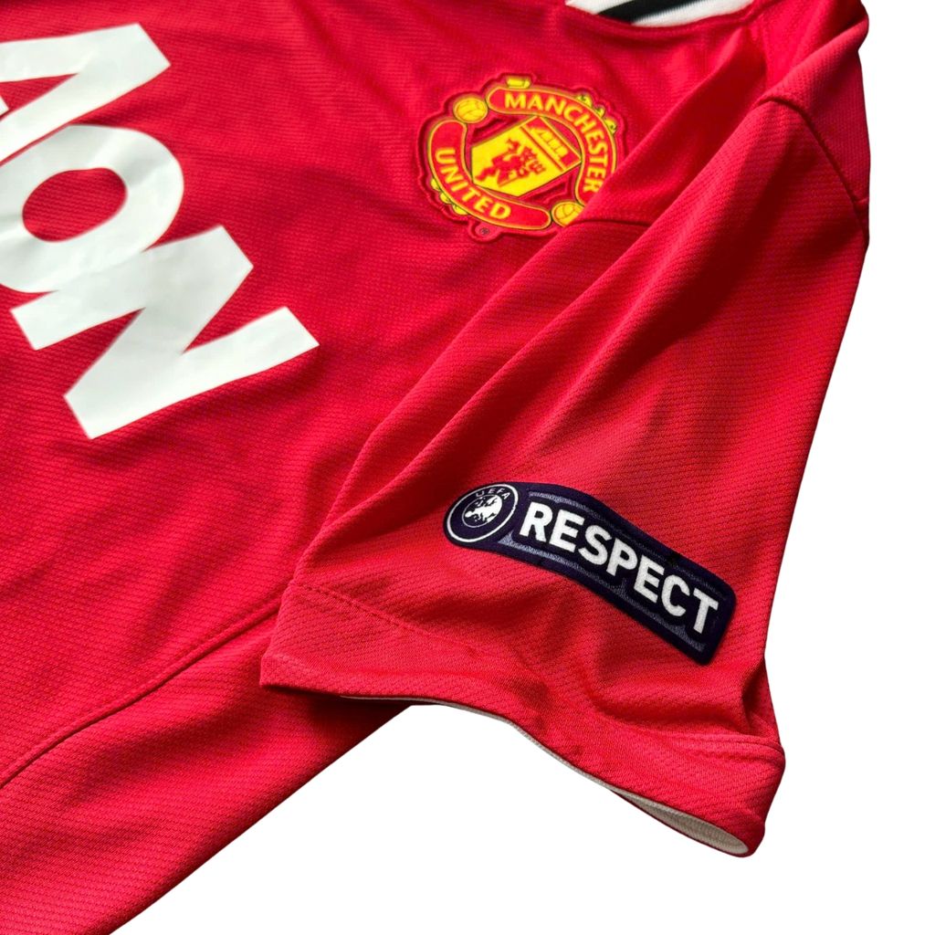 ÁO BÓNG ĐÁ MANCHESTER UNITED 2011/12 CHÍNH HÃNG SÂN NHÀ PLAYER 423932-623 - NAME PATCH EUROPA LEAGUE CARRICK