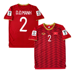 ÁO BÓNG ĐÁ VIỆT NAM 2019 SÂN NHÀ CHÍNH HÃNG PLAYER 038-923 - ĐỖ DUY MẠNH #2 + PATCH ASIAN CUP 2019