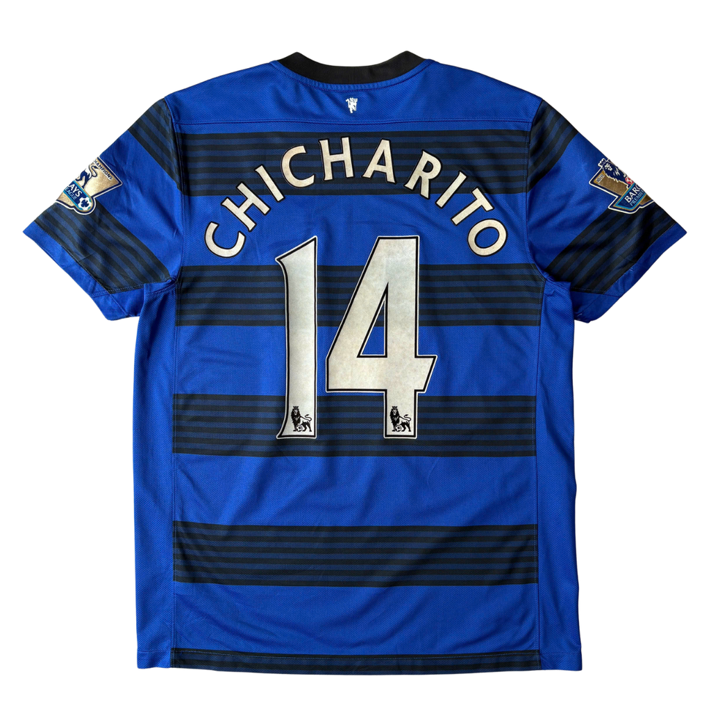 ÁO BÓNG ĐÁ MANCHESTER UNITED 2011/13 SÂN KHÁCH CHÍNH HÃNG + PATCH NGOẠI HẠNG ANH - CHICHARITO #14 -- 423935-403