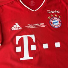 ÁO BÓNG ĐÁ BAYERN MUNICH 2019/20 SÂN NHÀ CHÍNH HÃNG FAN + PATCH C1, FINAL DETAIL 2020 + THIAGO #6 - FR8358