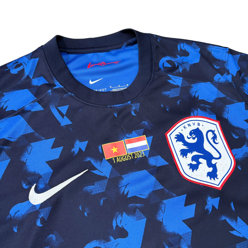 ÁO BÓNG ĐÁ NỮ HÀ LAN 2023 SÂN KHÁCH CHÍNH HÃNG FAN + PATCH FIFA WOMEN'S WORLD CUP 2023