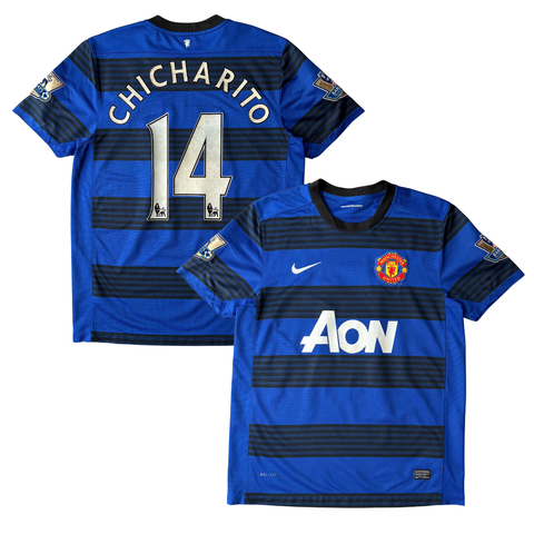 ÁO BÓNG ĐÁ MANCHESTER UNITED 2011/13 SÂN KHÁCH CHÍNH HÃNG + PATCH NGOẠI HẠNG ANH - CHICHARITO #14 -- 423935-403