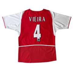 ÁO BÓNG ĐÁ ARSENAL 2002/03 SÂN NHÀ CHÍNH HÃNG + VIEIRA #4