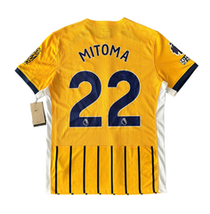 ÁO BÓNG ĐÁ BRIGHTON & HOVE 2024/25 CHÍNH HÃNG SÂN KHÁCH BẢN FAN NAMESET MITOMA - 22  FD7752-739