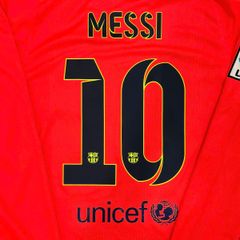 ÁO BÓNG ĐÁ BARCELONA 2014/15 SÂN KHÁCH CHÍNH HÃNG PLAYER 618738-672 - NAME PATCH LFP MESSI