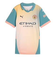 ÁO BÓNG ĐÁ NỮ MANCHESTER CITY 2024/25 CHÍNH HÃNG SÂN KHÁCH THỨ TƯ BẢN FAN 775141-04 - KHÔNG TAG