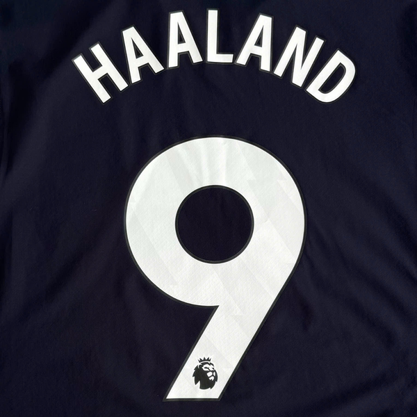 ÁO BÓNG ĐÁ MANCHESTER CITY 2024/25 SÂN KHÁCH CHÍNH HÃNG PLAYER HAALAND 9 FONT EPL+PATCH - 775085-02 - KHÔNG TAG - 10/10