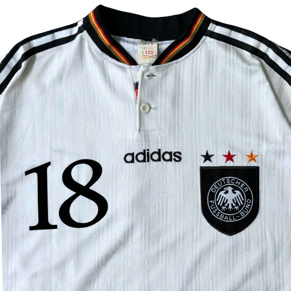 ÁO BÓNG ĐÁ ĐỘI TUYỂN ĐỨC VINTAGE 1996/97 CHÍNH HÃNG SÂN NHÀ PLAYER NAME PATCH KLINSMANN