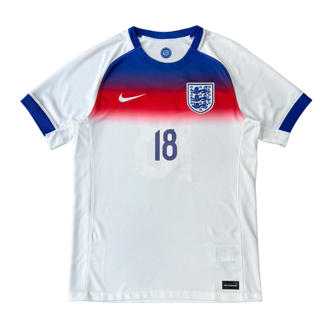 ÁO BÓNG ĐÁ TUYỂN NỮ ANH 2025 SÂN NHÀ CHÍNH HÃNG FAN + KELLY #18 - FZ9012-405