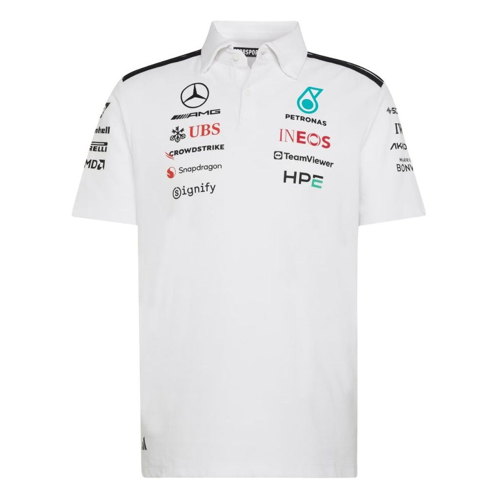 ÁO POLO ĐUA CÔNG THỨC 1 MERCEDES - AMG PETRONAS 2026 F1 TEAM TRẮNG KE5524