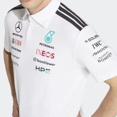 ÁO POLO ĐUA CÔNG THỨC 1 MERCEDES - AMG PETRONAS 2026 F1 TEAM TRẮNG KE5524