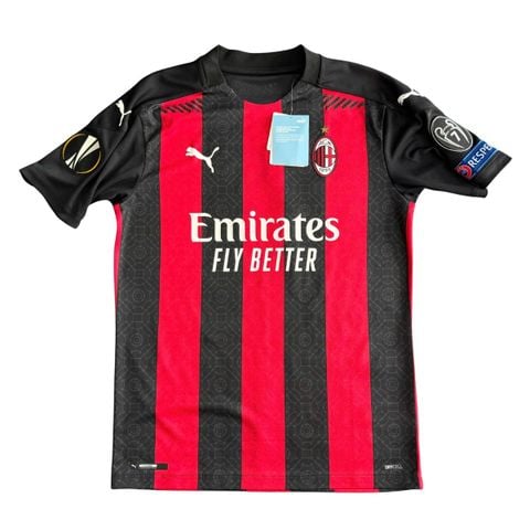 ÁO BÓNG ĐÁ AC MILAN 2020/21 SÂN NHÀ CHÍNH HÃNG PLAYER 757416 01 - NAME PATCH EUROPA LEAGUE IBRAHIMOVIĆ 11 SIZE M(UK)