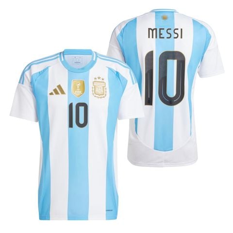 ÁO BÓNG ĐÁ ARGENTINA 2024/25 CHÍNH HÃNG SÂN NHÀ BẢN FAN NAMESET MESSI 10 - IP8409