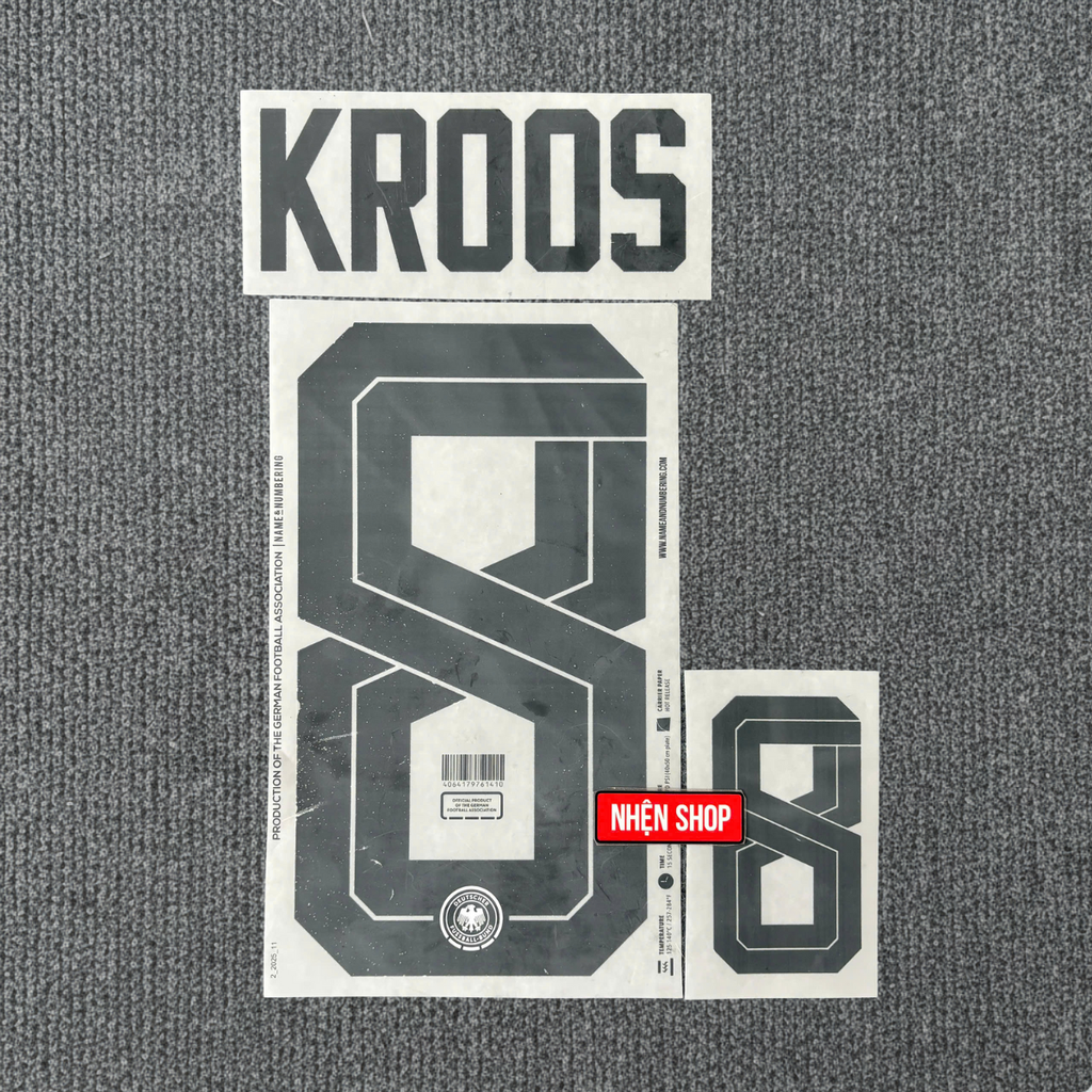 NAMESET KROOS 8 AUTHENTIC ĐỨC SÂN NHÀ 2026 WORLD CUP