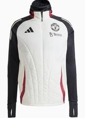 ÁO KHOÁC MANCHESTER UNITED TIRO 24 WINTERISED TOP WHITE CHÍNH HÃNG JE3743