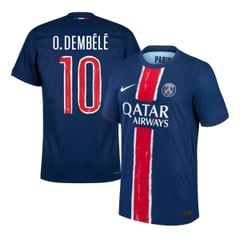 ÁO BÓNG ĐÁ PSG 2024/25 SÂN NHÀ CHÍNH HÃNG PLAYER - NAME CUP DEMBELE 10 FN8774-411