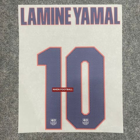 NAMESET LAMINE YAMAL 10 AUTHENTIC BARCELONA SÂN KHÁCH THỨ BA 2026/27 CUP