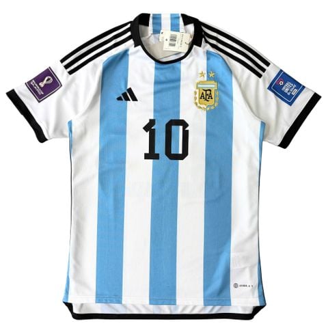 ÁO BÓNG ĐÁ ARGENTINA 2022 SÂN NHÀ CHÍNH HÃNG BẢN FAN MESSI #10 - HL8424