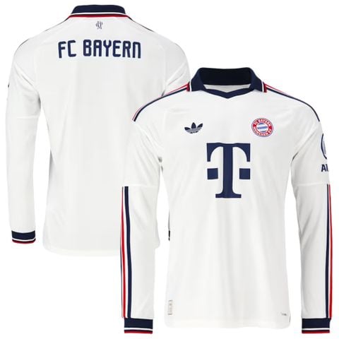 ÁO BÓNG ĐÁ BAYERN MUNICH 2026/27 SÂN KHÁCH TAY DÀI CHÍNH HÃNG PLAYER - KE8583